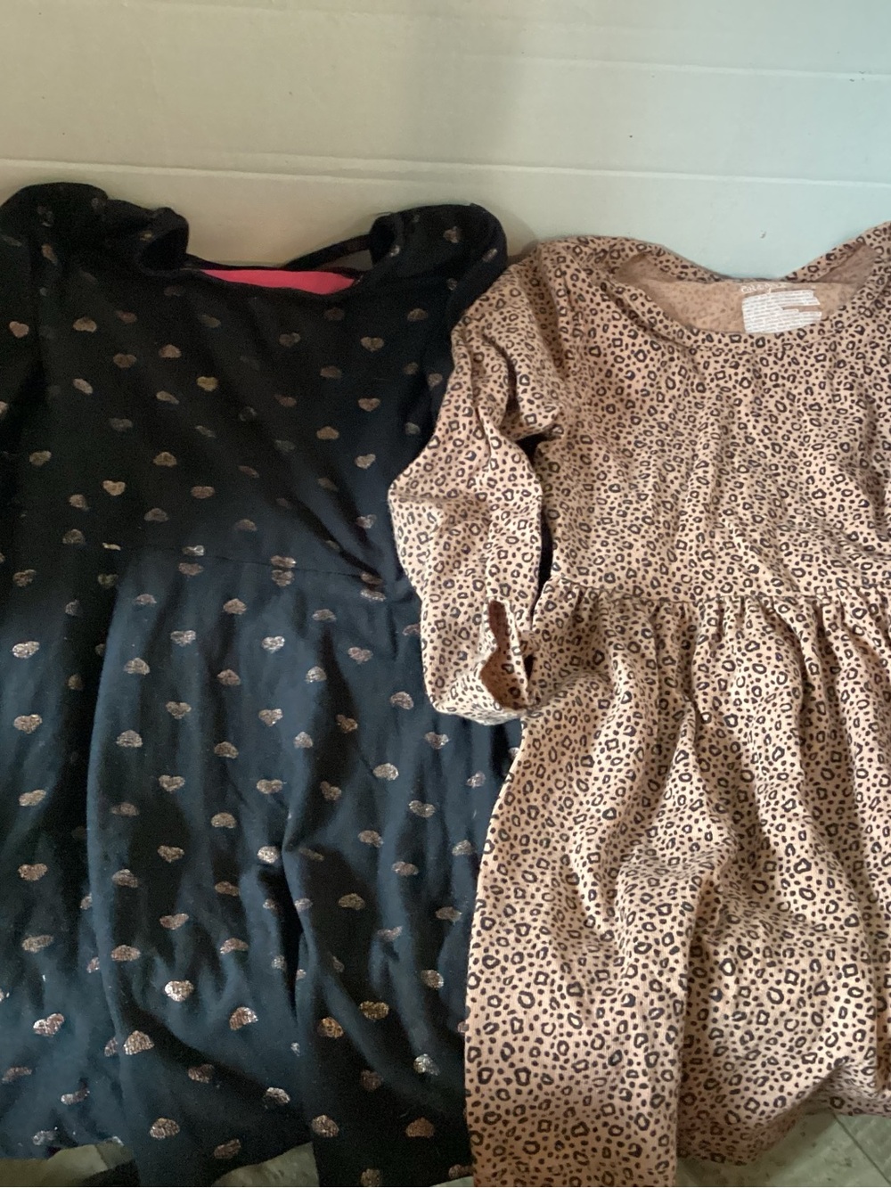 Girls Bundle of 2 Long Sleeve Cotton Dresses size 4T Epic Threads and Cat & Jack